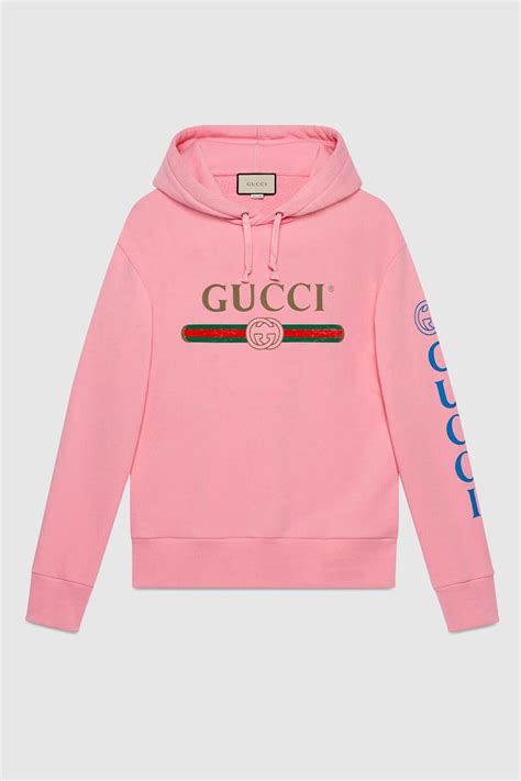 pink gucci hoodie replica|gucci distressed hoodie.